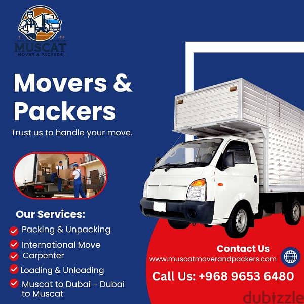 all Oman Muscat Movers House shifting office Villa store transport 0