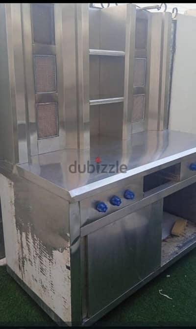 double shawarma machine and double stove