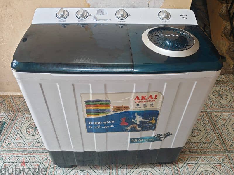 غسالة اكاي 15 كيلو جديدة Akai washing machine 15 kg new 3