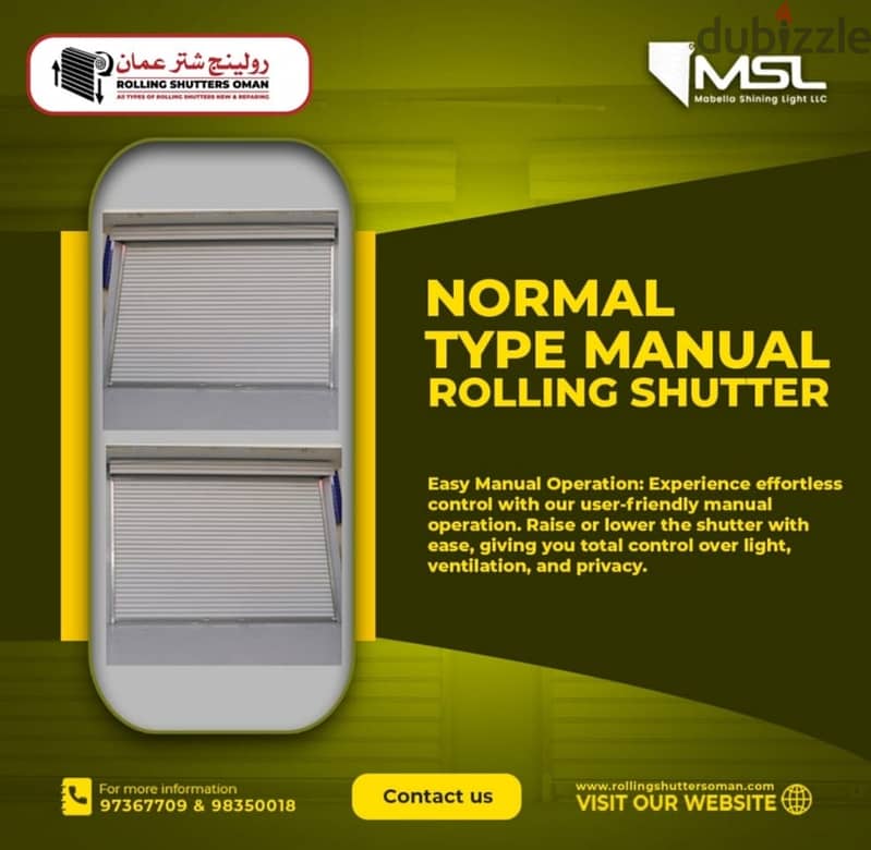 Polycarbonate Rolling Shutter Clear or SKB Type 8