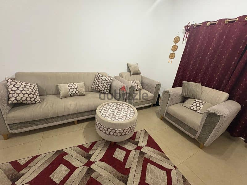 sofa 5 seater (3+1+1) with Ottoman 1