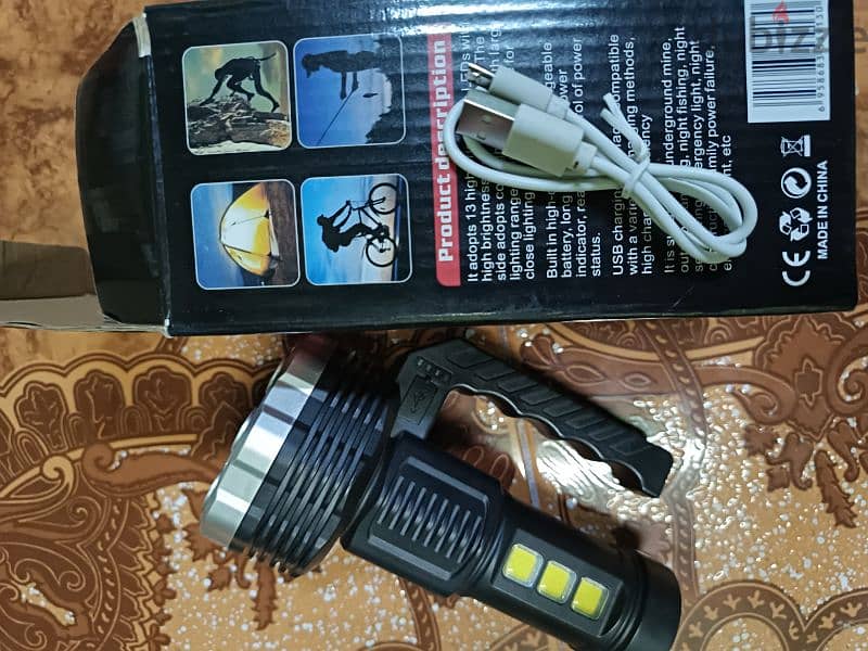 Premium flashlight  for camping  bike  and emergency  3 modes 1