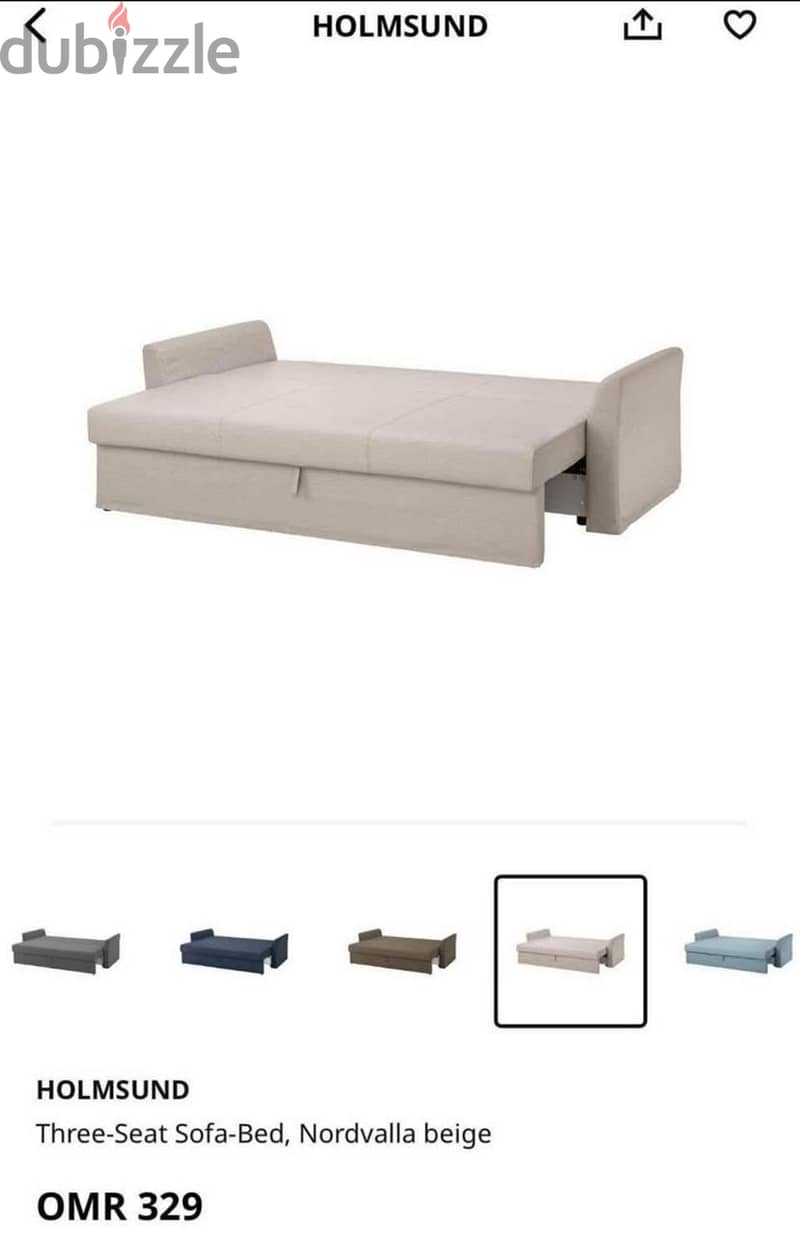 IKEA SOFA CUM BED 0