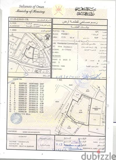 بناية سكني تجاري في سوق السيب