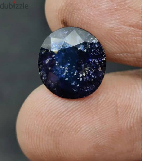 حجر ايولايت حجر النجوم طبيعي natural iolite bloodshot stone 0