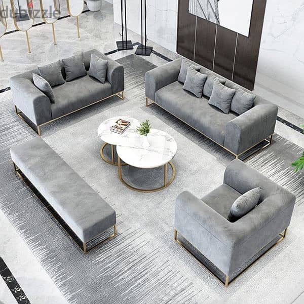 L shaped & sofa set 7