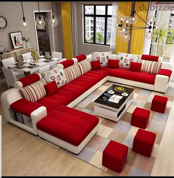 L shaped & sofa set 8