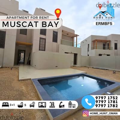 MUSCAT BAY | 3+1 BR DUPLEX APARTMENT WITH PRIVATE POOL FOR RENT / SALE