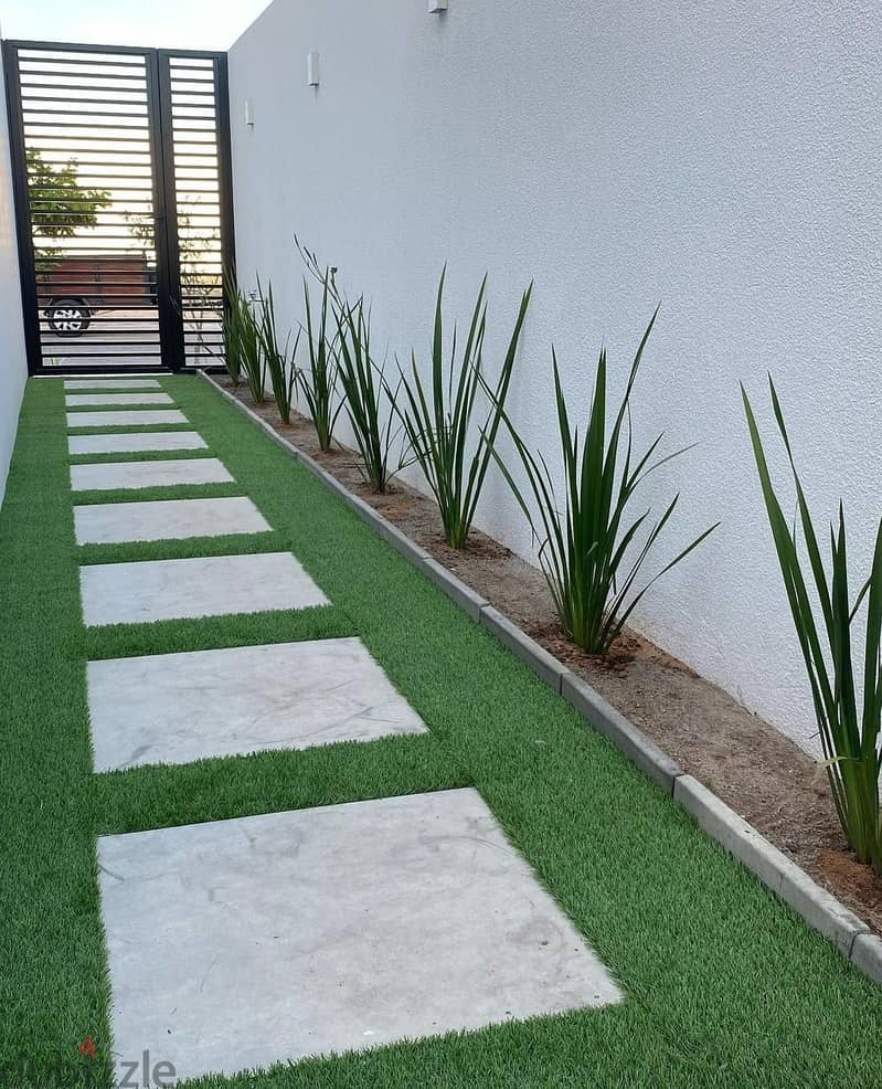 Green Grass Artificial with installation service Muscat 1