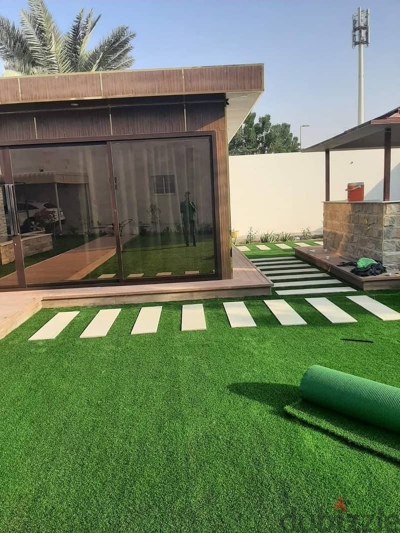 Green Grass Artificial with installation service Muscat 2