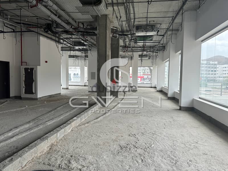 Road Facing Showroom for Rent in Hamriya! 0