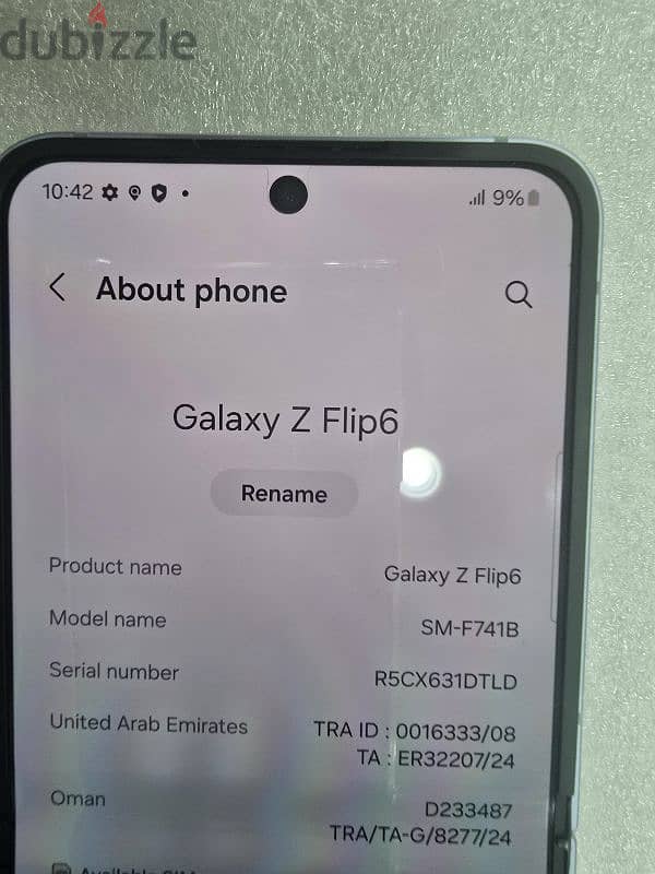 Samsung zflip 6 good condition 3month used 3