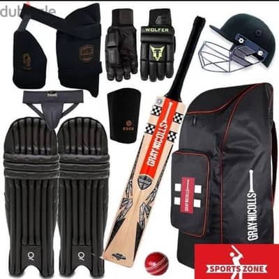 Gray Nicolls hard ball cricket kit for adult’s available.