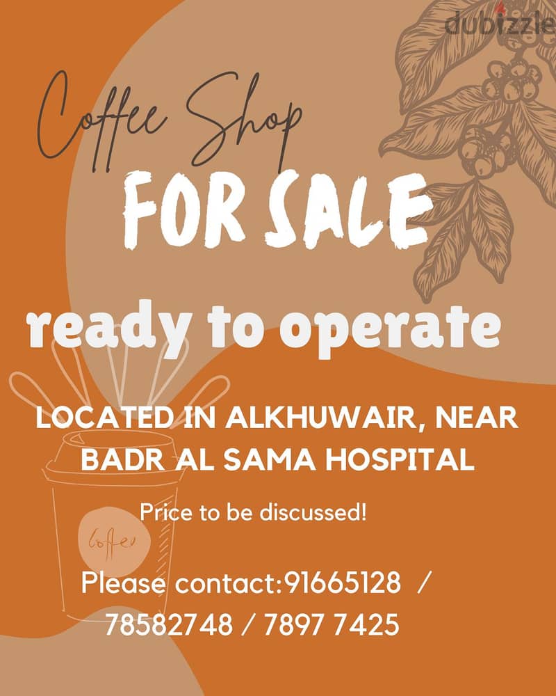 COFFEE SHOP FOR SALE 0