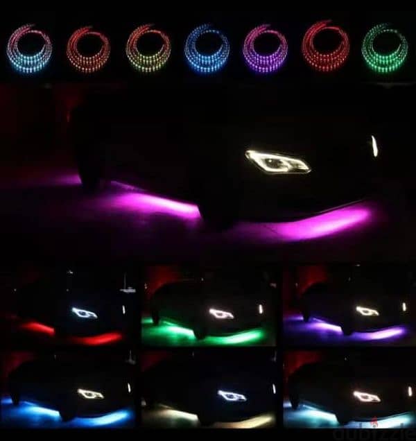 high quality car underglow neon strip lights 6