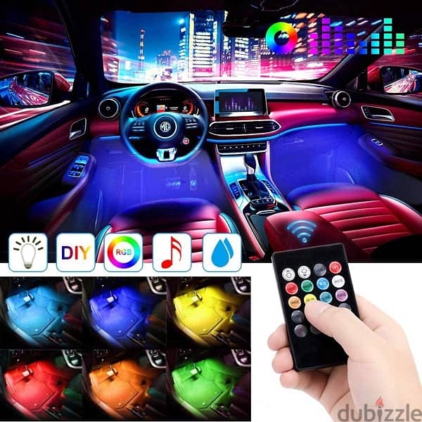 for cars RGB LED 4 piece 0