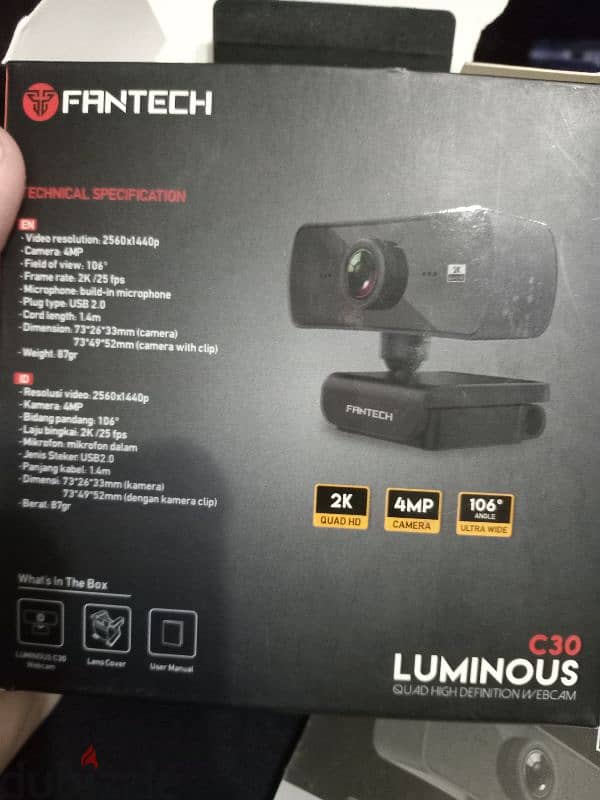 fantech luminous c30 webcam. 3