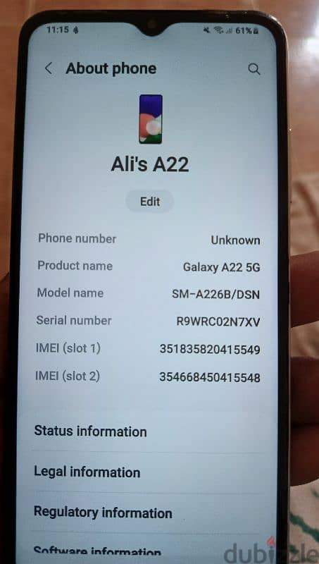 Samsung A22 5g 4