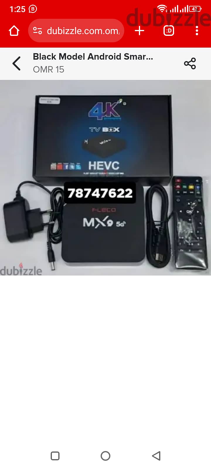 White model android boxe all country channels work with 1YEAR Subscrip 0