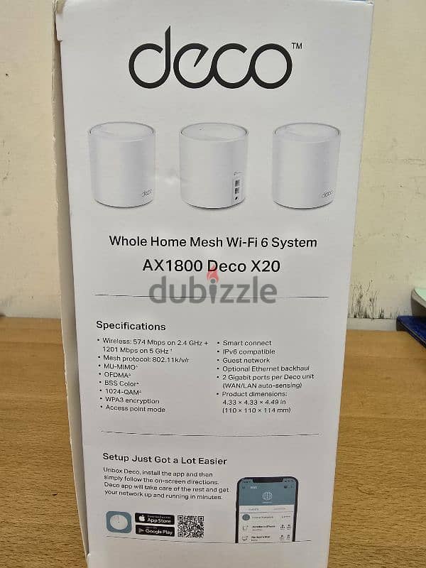 TP LINK DECO X20 AX1800 3