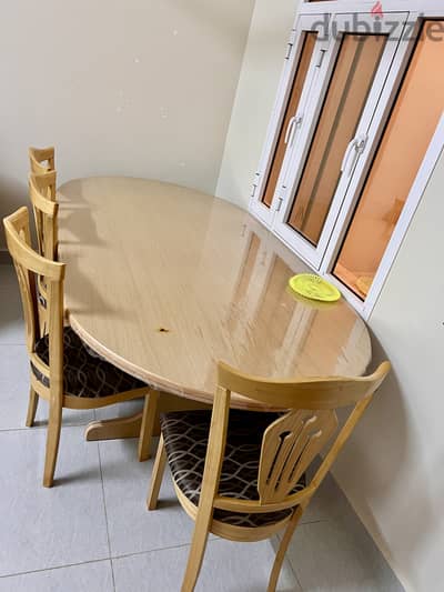 Dining table with 6 chairs