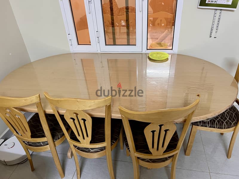 Dining table with 6 chairs 1