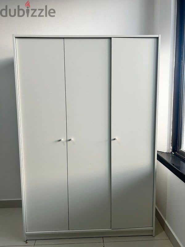 White 3 door cupboard from Ikea 3 months, neat and clean.  Urgent sale. 0