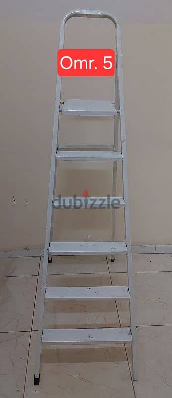 6 steps Metal ladder for sale Omr. 5. . contact 96259817 0