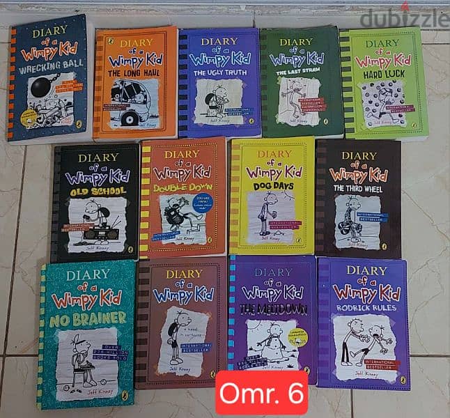 15 wimpy kid book for sale. . Omr. 6. . . contact 96259817 0