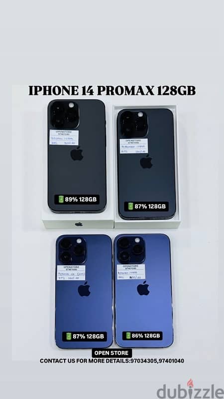 iphone 14 promax 128GB Good condition - awesome performance 0