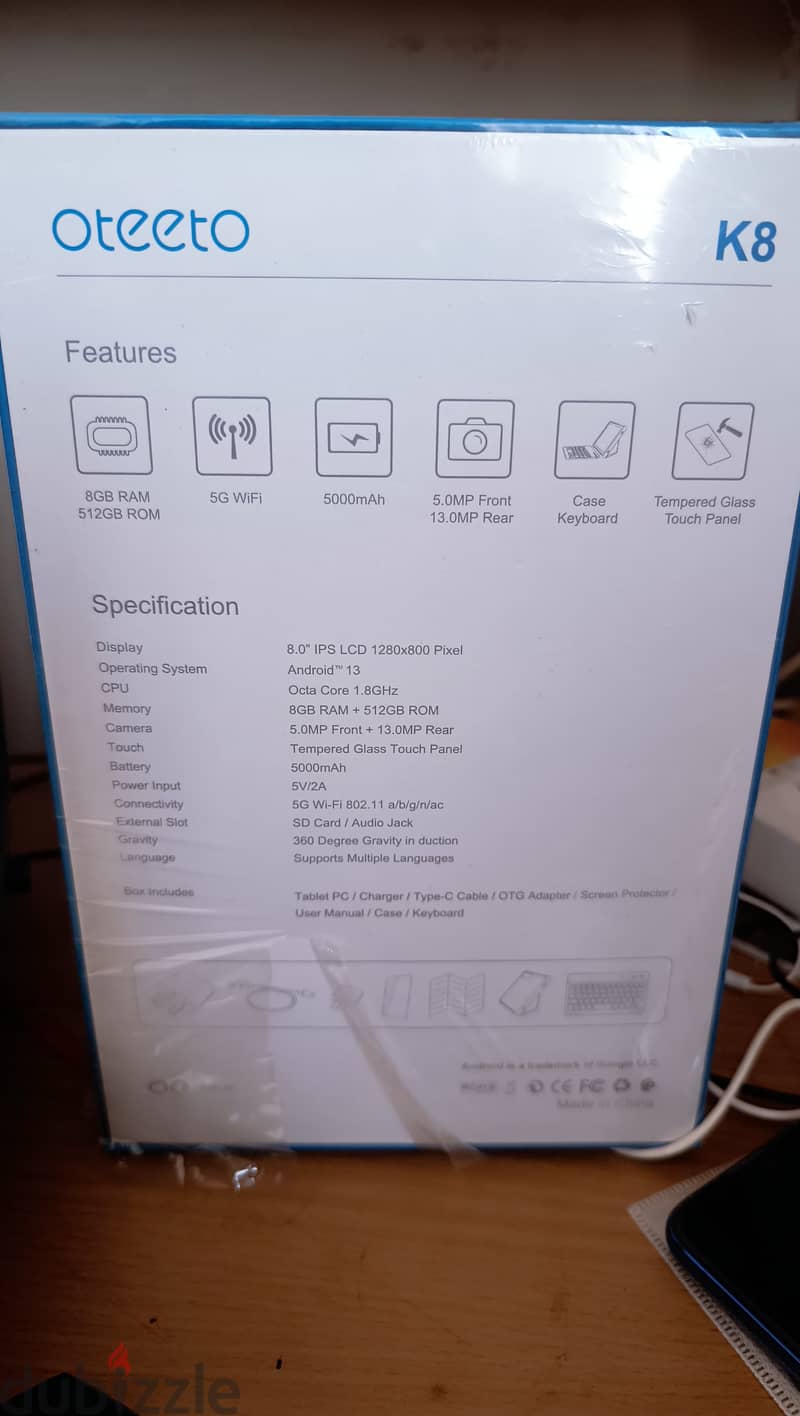 OTEETO TABLET K8  new for sale in Dhofar 2