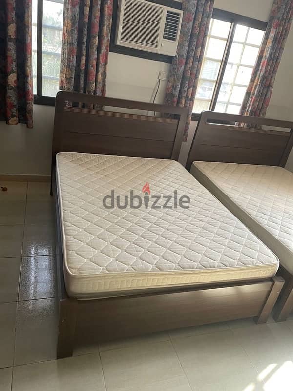 2 Beds with mattress, سريرين مع المراتب 0