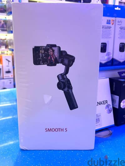 Zhiyun Smooth 5 Combo Phone Gimbal, 3-Axis Handheld Smartphone