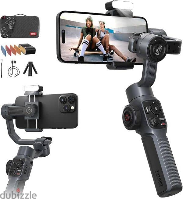 Zhiyun Smooth 5 Combo Phone Gimbal, 3-Axis Handheld Smartphone 1