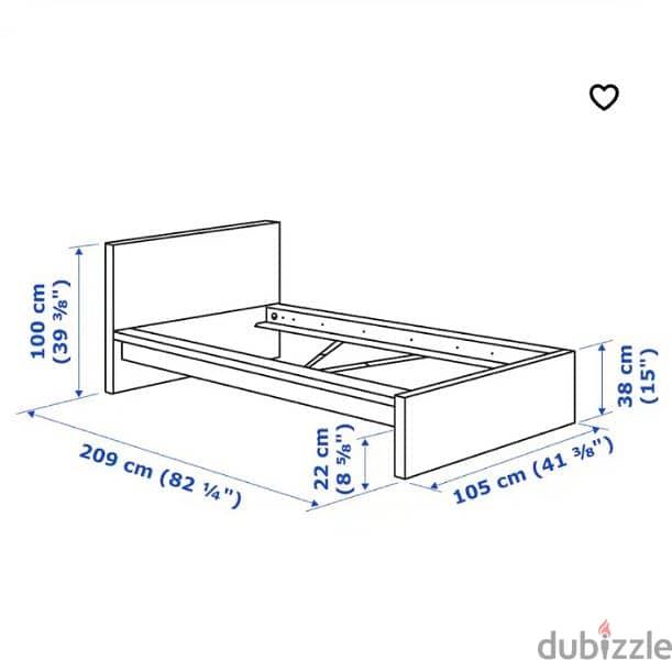 Single Bed with mattress 3