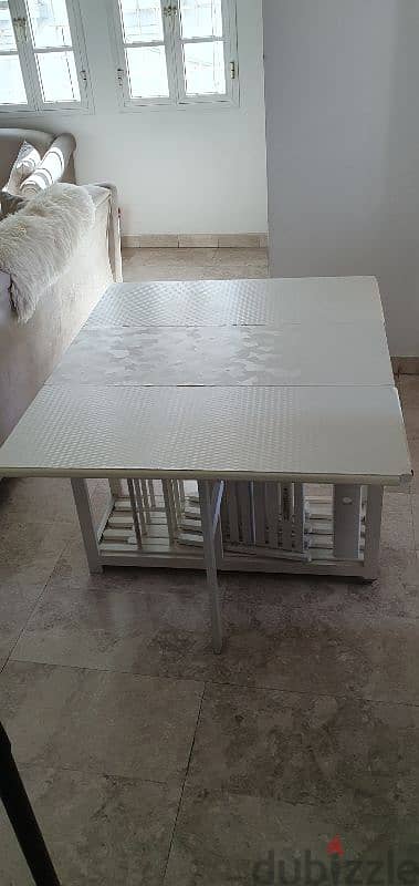 Mobile , Foldable, Dining table with chairs from IKEA 3