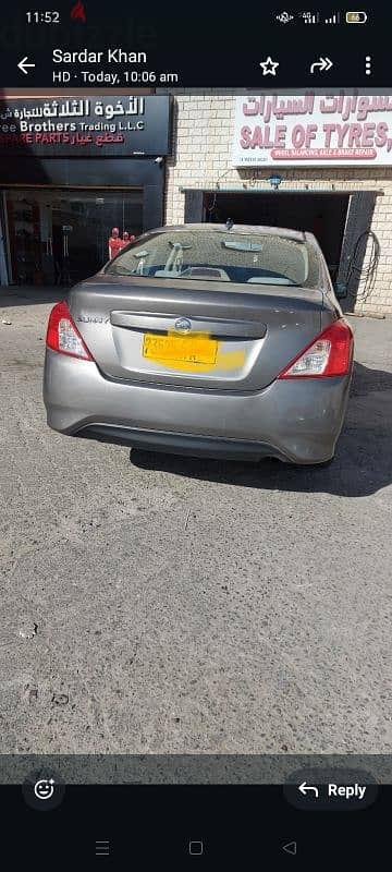 Nissan sunny 2016 model 1.5 engine 110 rante 4