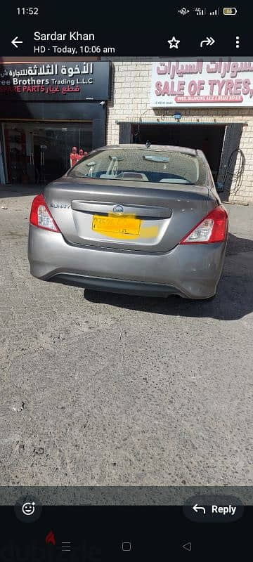 Nissan sunny 2016 model 1.5 engine 110 rante 6