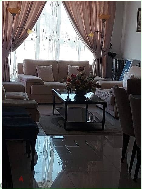 1 BHK Furnished Apt sea View & Mall same strreet Mawaleh 9