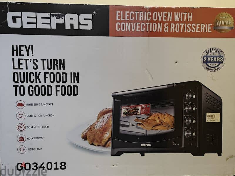 Geepas Electric Oven New 0