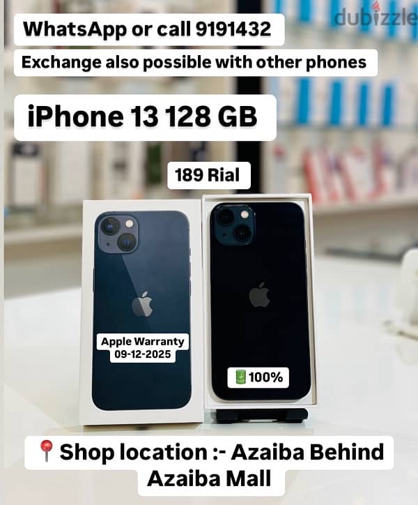 iPhone 13 128 GB very less used  only one month used 0