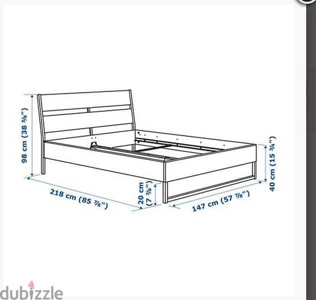 Ikea double bed 4