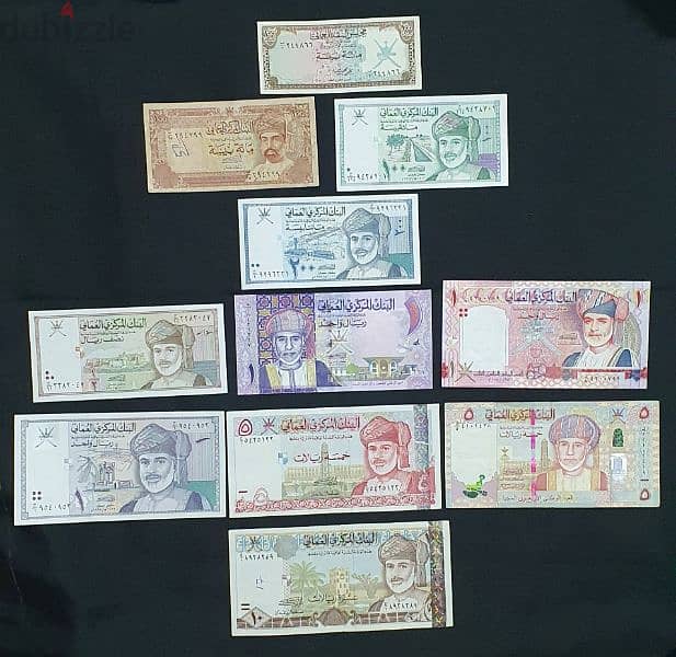 5 sets of Omani OLD Banknotes see description for details 6