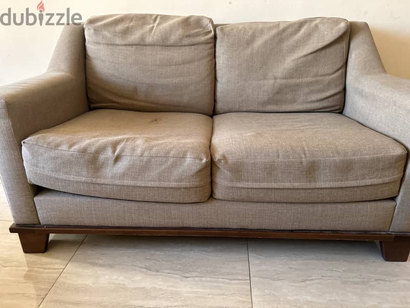 2 Seater strong wood sofa for OMR 15 0