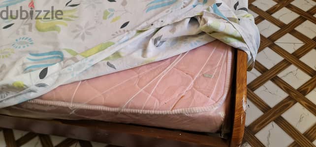 Used Bed with Hard Mattress for selling