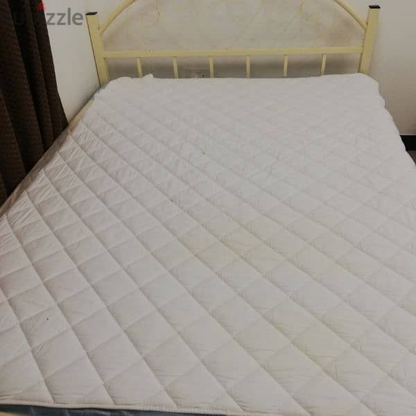 metal cot with RAHA medicated mattress 180x200 3