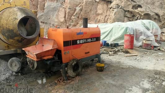 concrete Pump and mixer