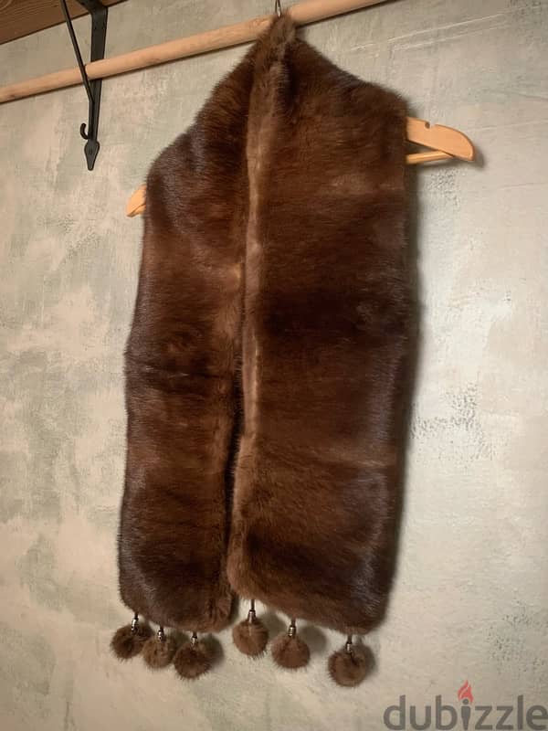 Mink fur scarf 1