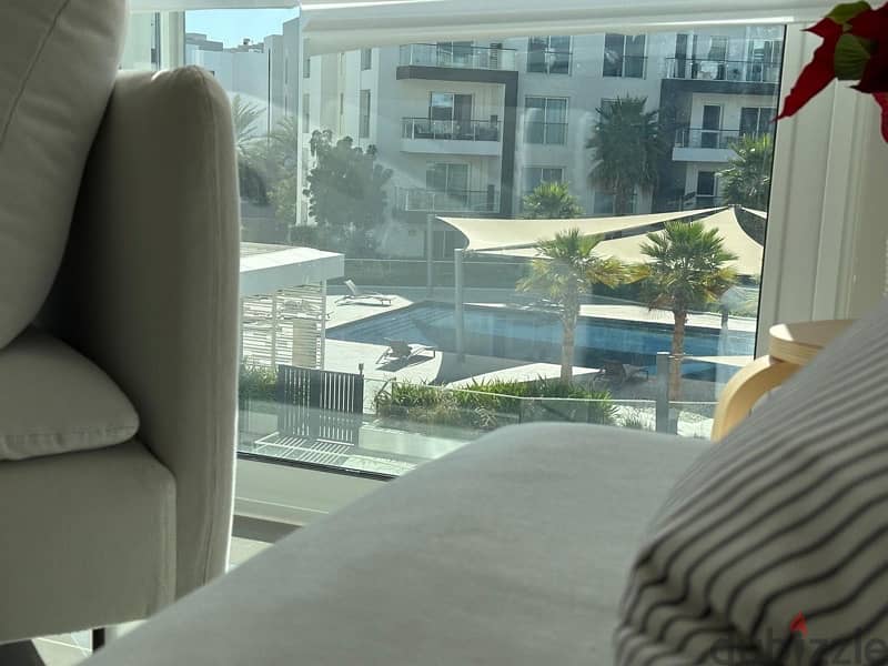 2BR Furnished Apartment at Almouj with Pool View 0