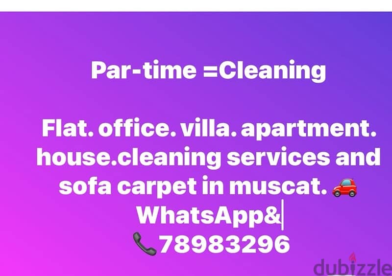 Part-time Cleaning…. . etc 1